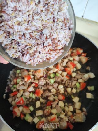 大虾肉末炒饭的做法步骤：10