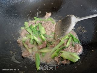 芥兰牛肉的做法步骤：4