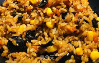 墨鱼肠炒饭的做法步骤：5