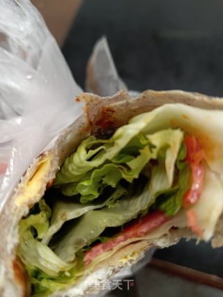 培根生菜卷饼的做法步骤：6