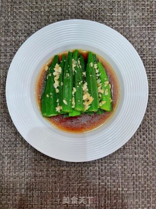 蒜蓉秋葵的做法步骤：11