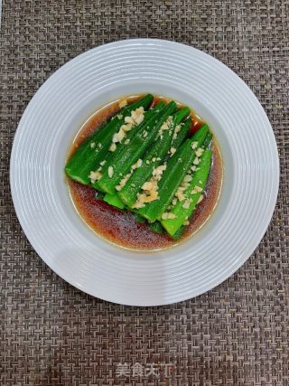 蒜蓉秋葵的做法步骤：12