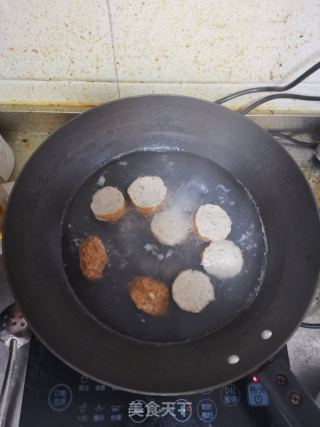 香辣藕丸油菜面的做法步骤：3