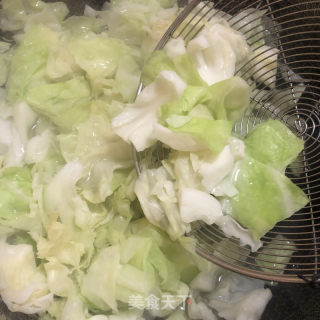 凉拌圆白菜的做法步骤：4