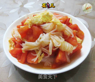番茄鸡蛋炒魔芋结的做法