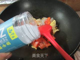 番茄鸡蛋炒魔芋结的做法步骤：10