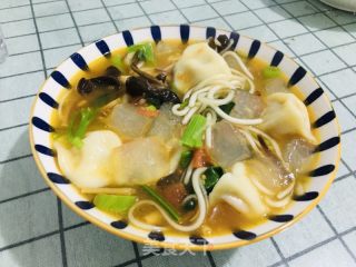 粉汤饺子的做法步骤：4
