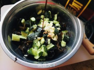 木耳拌黄瓜的做法步骤：7