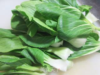 绿豆芽青菜拌荞麦饼皮的做法步骤：4