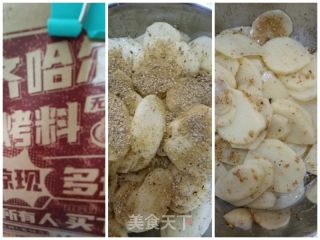 空气炸锅烤土豆片的做法步骤：4