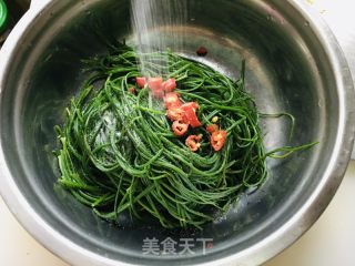 凉拌沙葱的做法步骤：5