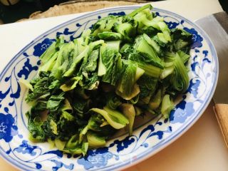 油渣炒小白菜的做法步骤：6