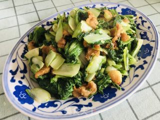 油渣炒小白菜的做法步骤：13