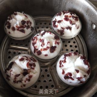 蔓越莓米发糕的做法步骤：8