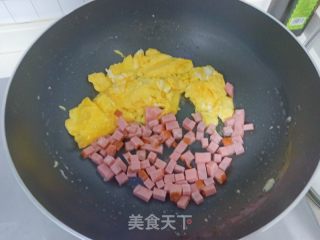 网红柚子炒饭的做法步骤：6
