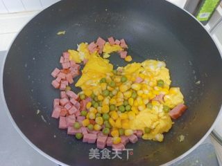 网红柚子炒饭的做法步骤：7