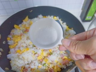 网红柚子炒饭的做法步骤：10
