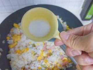 网红柚子炒饭的做法步骤：11