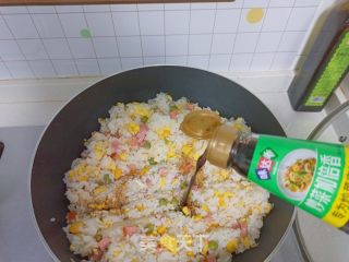 网红柚子炒饭的做法步骤：12