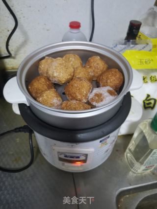 红烧藕丸的做法步骤：2