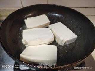 白菜豆腐烧肉末的做法步骤：3