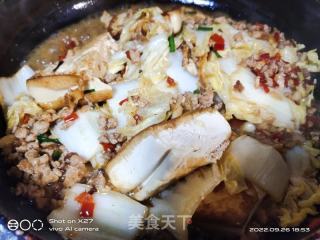 白菜豆腐烧肉末的做法步骤：10