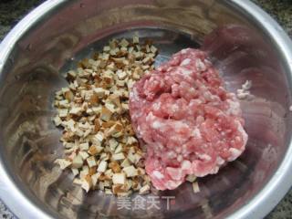 香干茭白肉馅荞麦饺子的做法步骤：4