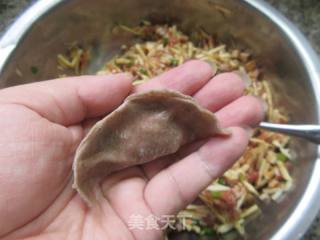 香干茭白肉馅荞麦饺子的做法步骤：11