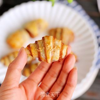 手抓饼版迷你豆沙酥的做法步骤：7