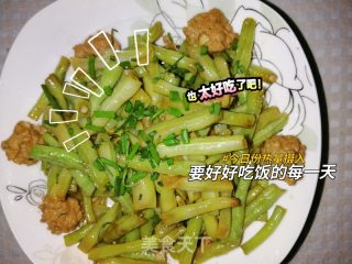 猪油炒白豆角的做法
