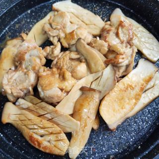 杏鲍菇煎鸡排的做法步骤：5