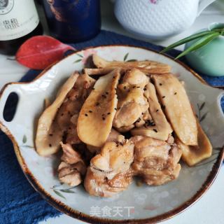 杏鲍菇煎鸡排的做法步骤：7