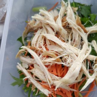 鸡胸肉拌香菜的做法步骤：5