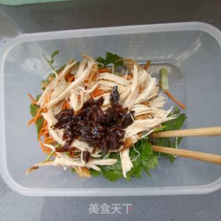 鸡胸肉拌香菜的做法步骤：7