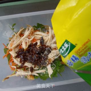 鸡胸肉拌香菜的做法步骤：9