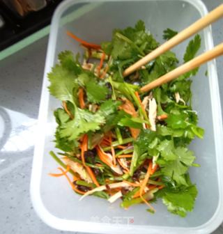 鸡胸肉拌香菜的做法步骤：10