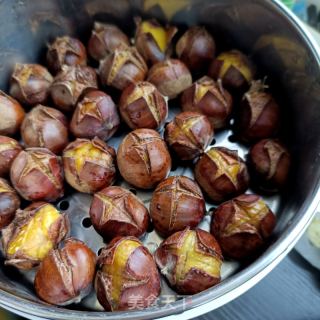 蜂蜜蒸板栗的做法步骤：10