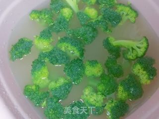 蒜蓉西蓝花的做法步骤：1
