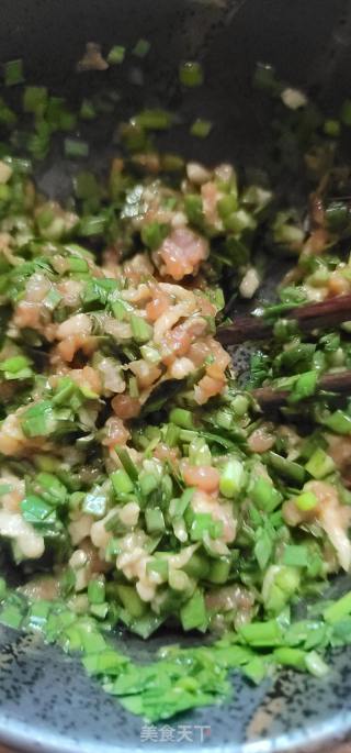 韭菜鲜肉锅贴的做法步骤：3