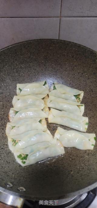 韭菜鲜肉锅贴的做法步骤：9