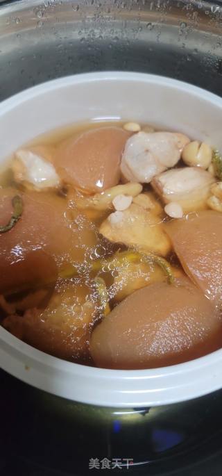 海底椰苹果炖瘦肉汤的做法步骤：6