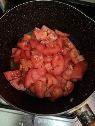 番茄鸡排荞麦面的做法步骤：4