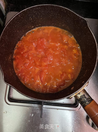 番茄鸡排荞麦面的做法步骤：6