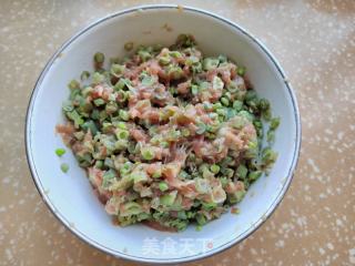 豇豆肉馅冰花煎包的做法步骤：5