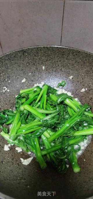 蒜香菜心的做法步骤：9