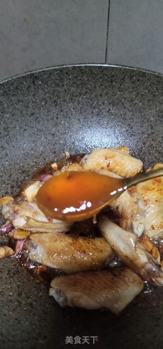 冰花梅酱烧鸡中翅的做法步骤：9