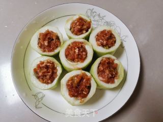 酿丝瓜的做法步骤：4