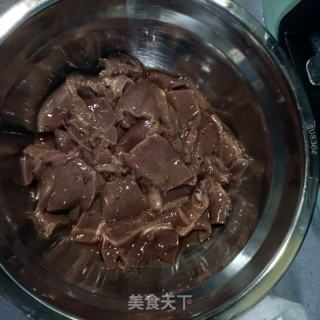 葱爆羊肝的做法步骤：6