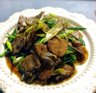 葱爆羊肝的做法步骤：15