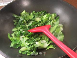 魔芋结炒青菜的做法步骤：4